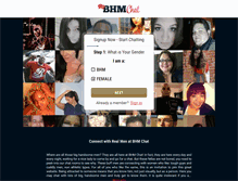 Tablet Screenshot of bhmchat.com
